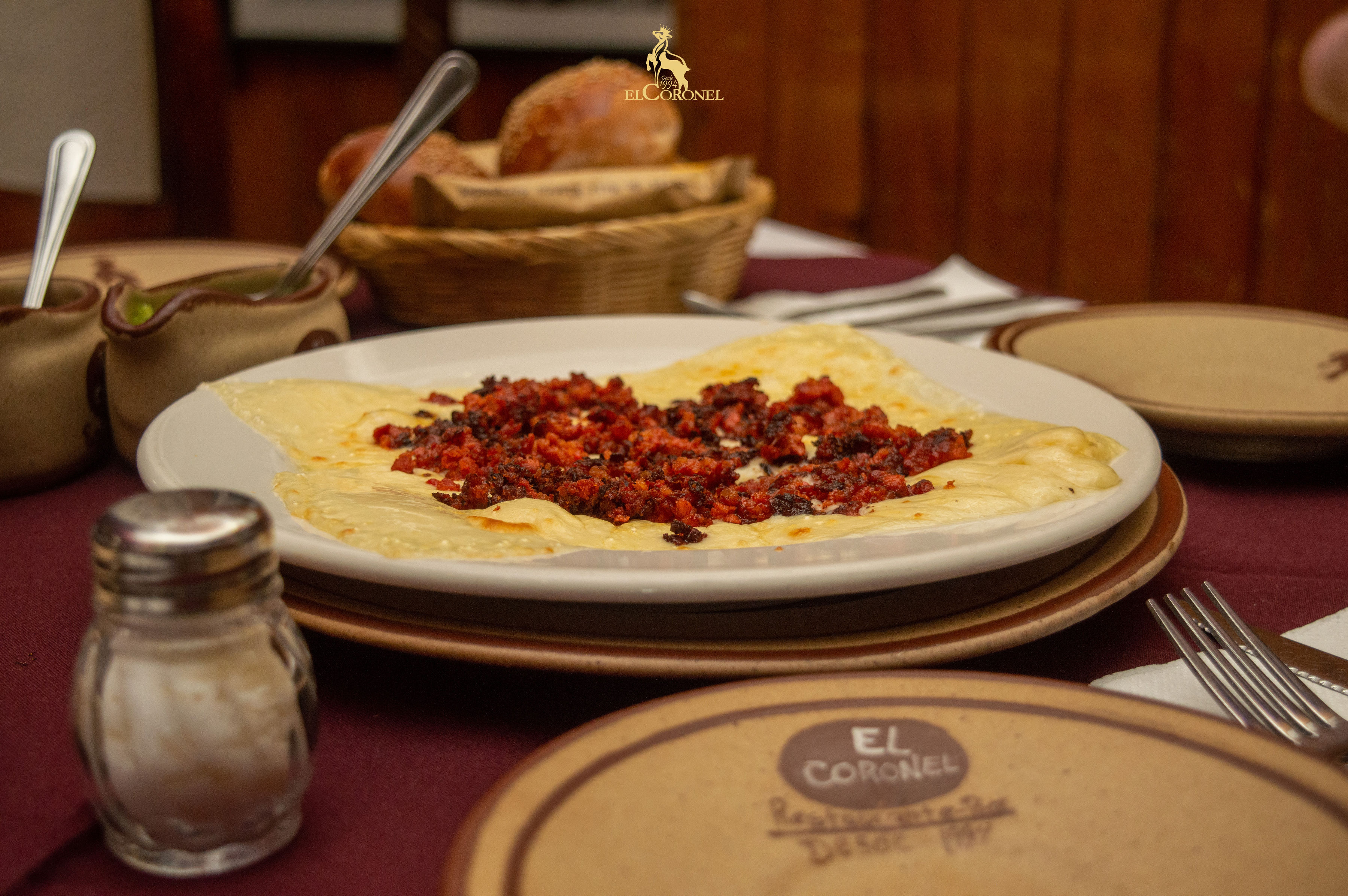 Queso con Chorizo – Restaurante El Coronel, Ocoyoacac